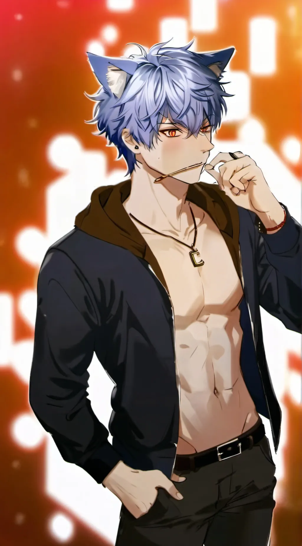 ai character: EIN X PIERCE background