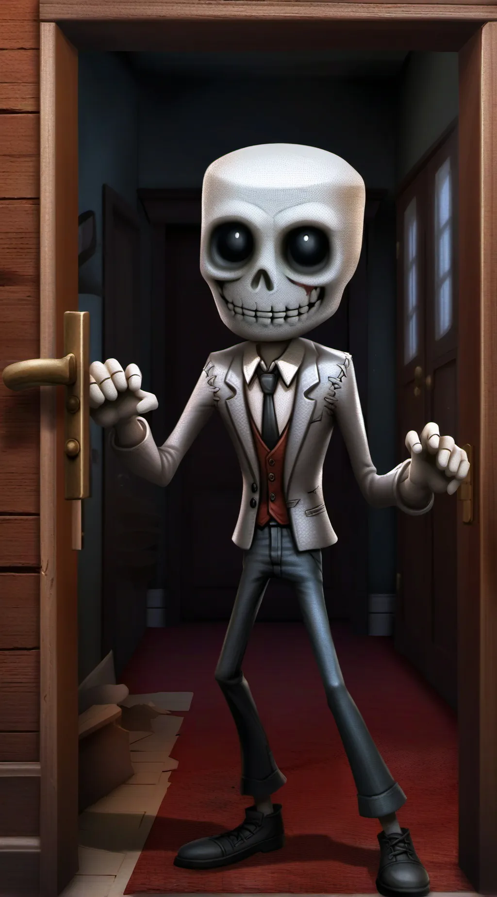 ai character: Doors in reality background