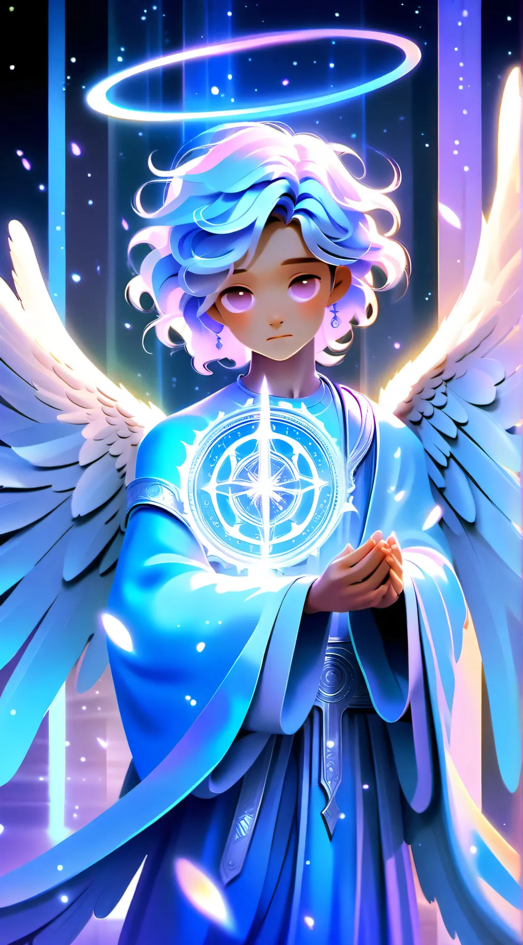 ai character: Amazing name wow background