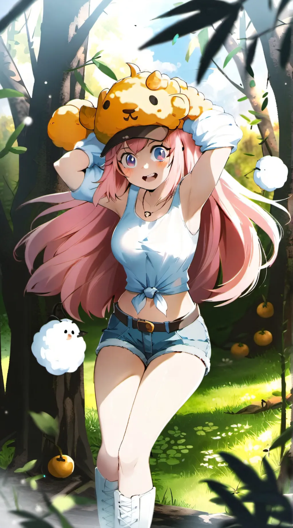 ai character: summer background