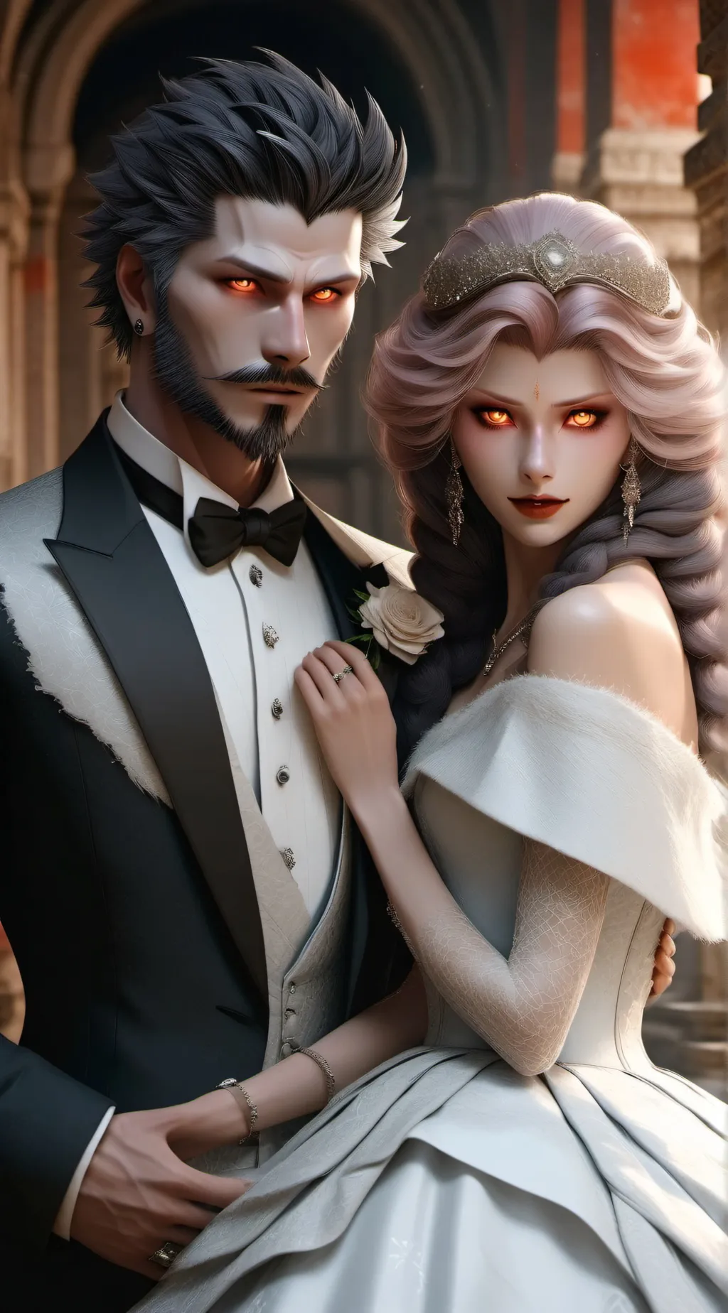 ai character: husband wolf  background