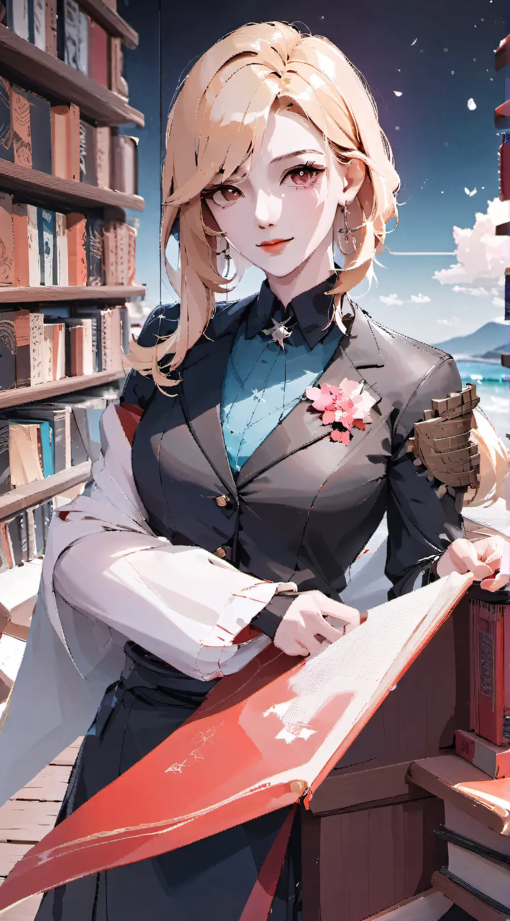 ai character: English teacher 🤍 background