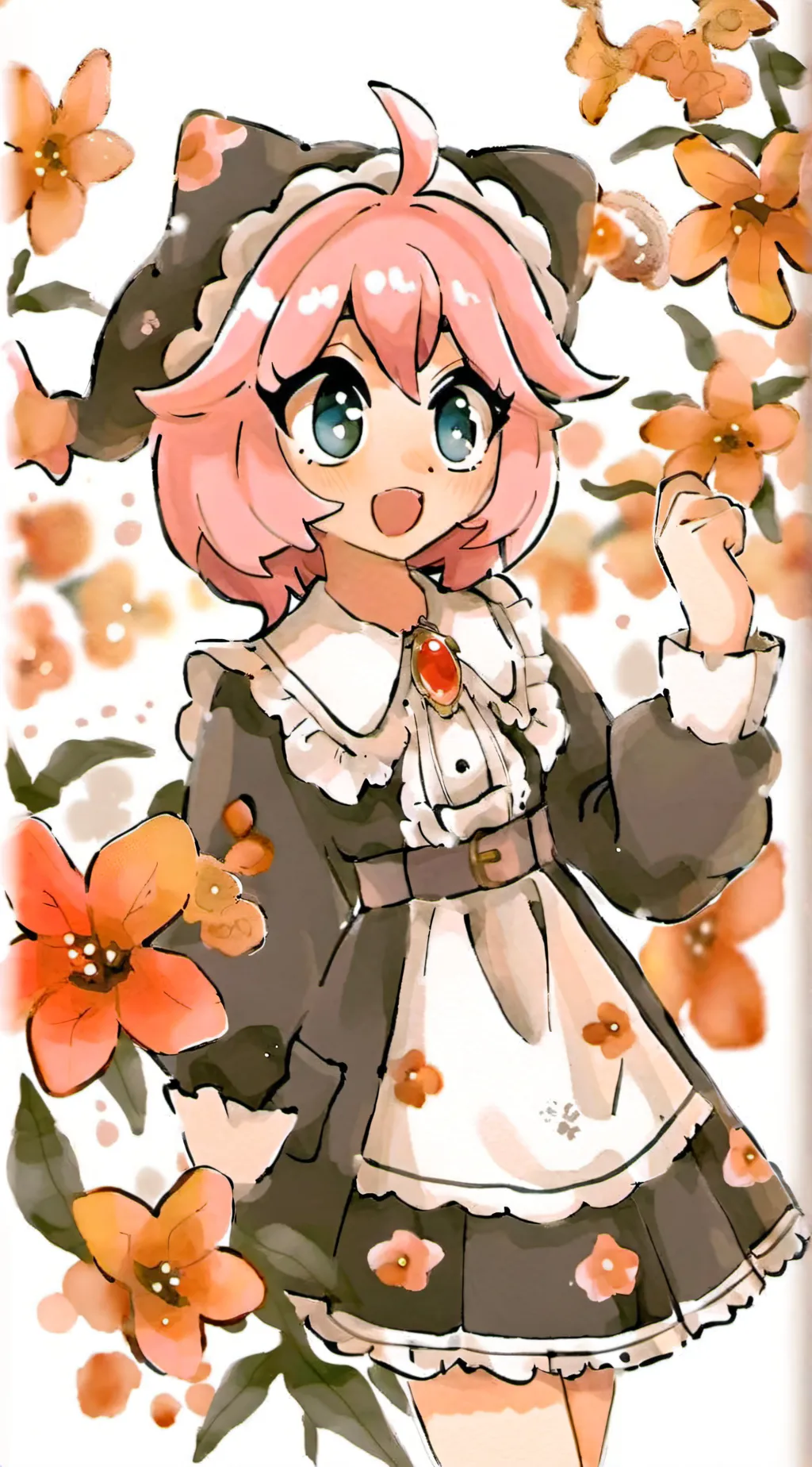 ai character: Amy and cream background