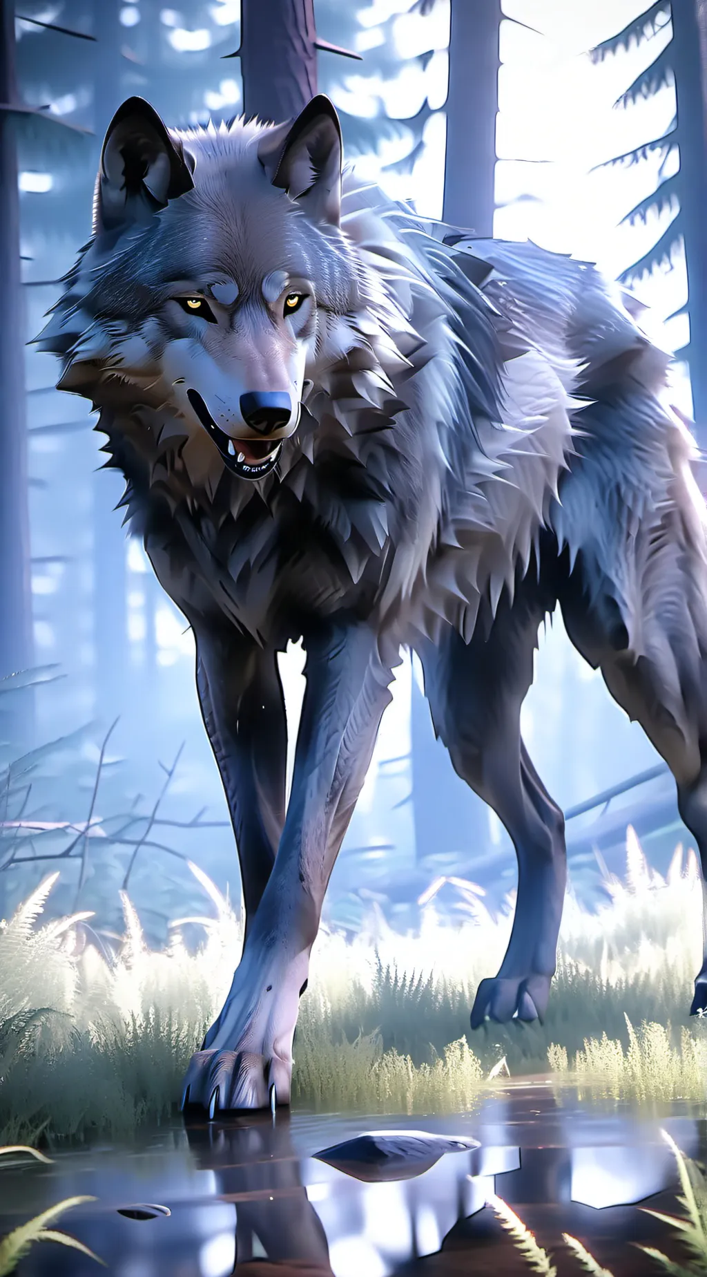 ai character: timber  background