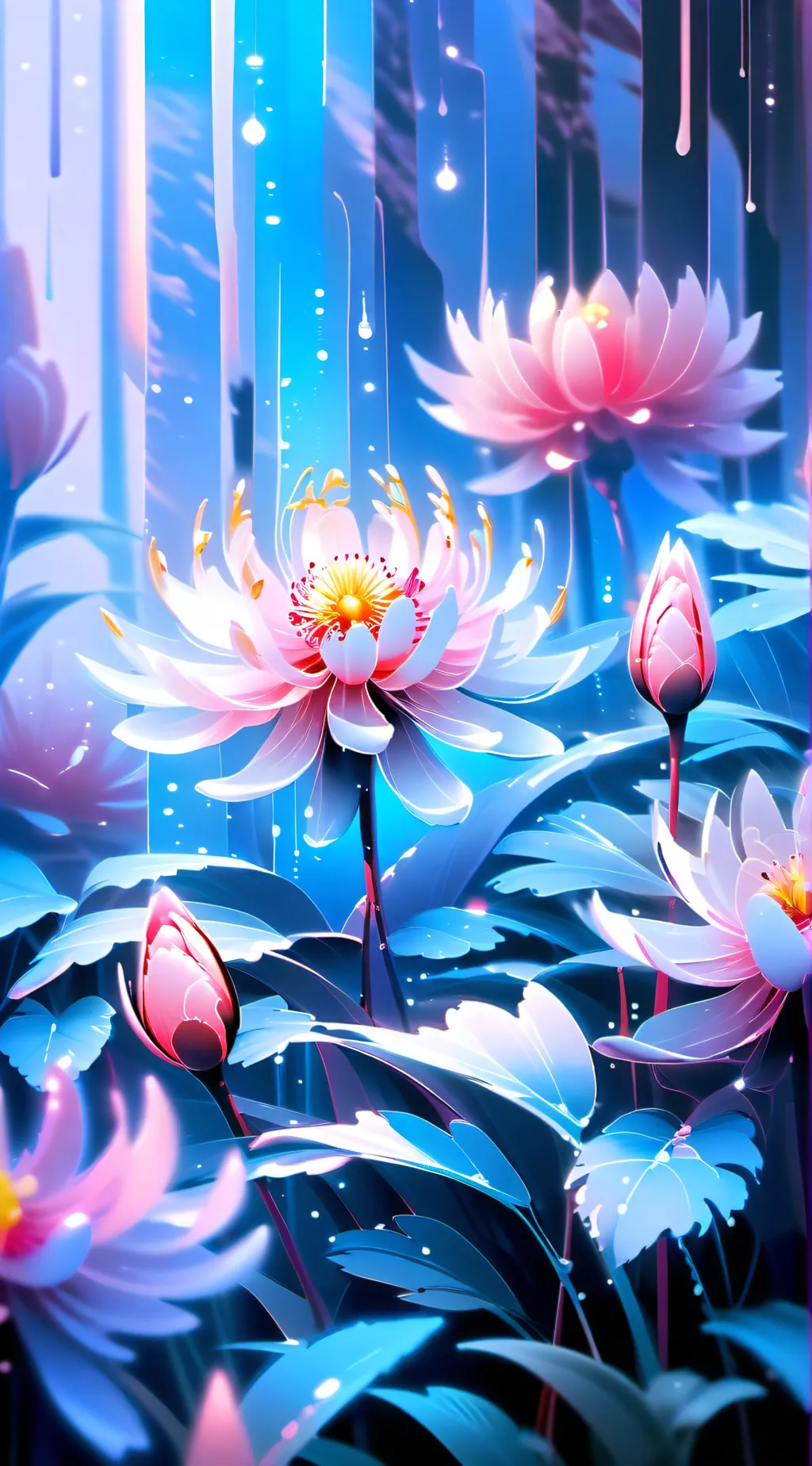 ai character: special flower background