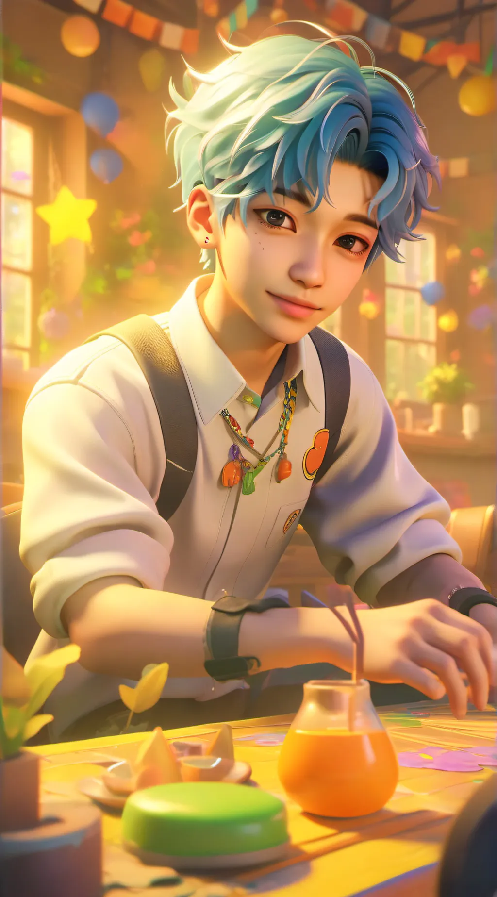 ai character: Skz Felix  background