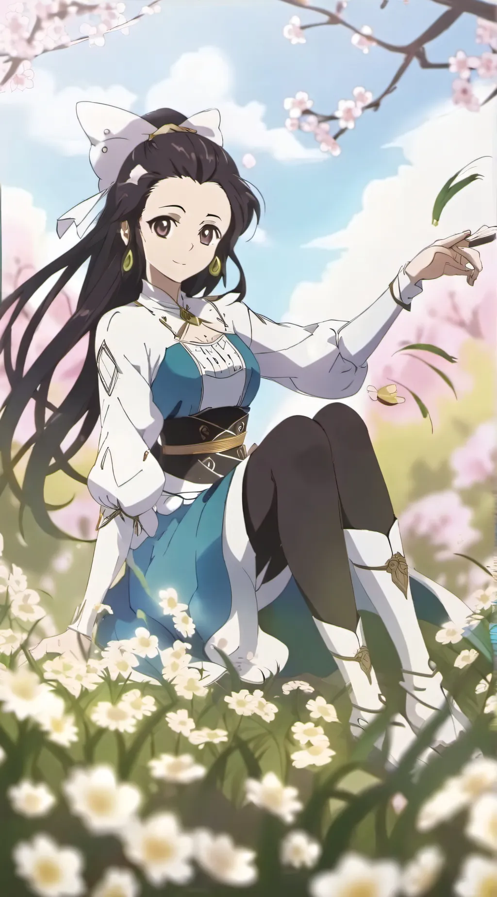 ai character: demon slayer  background