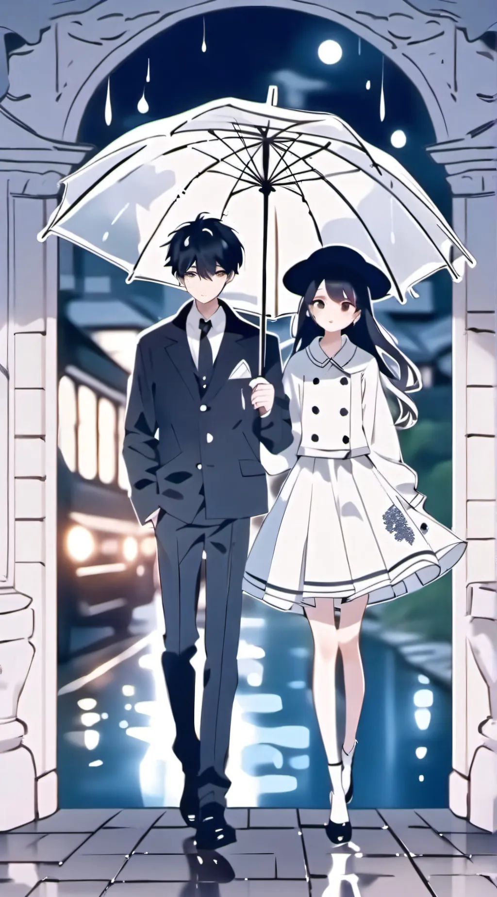 ai character: Bf&Gf background