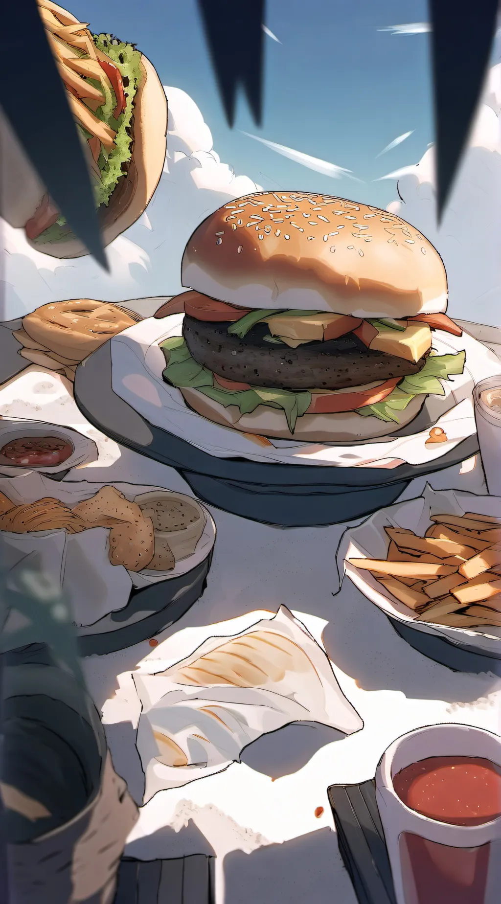 ai character: Take a break :) background