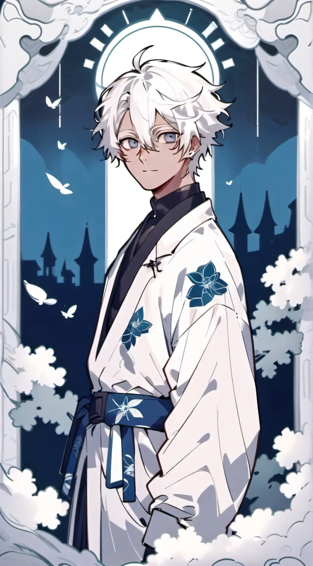 ai character: sanemi meets Y/N background