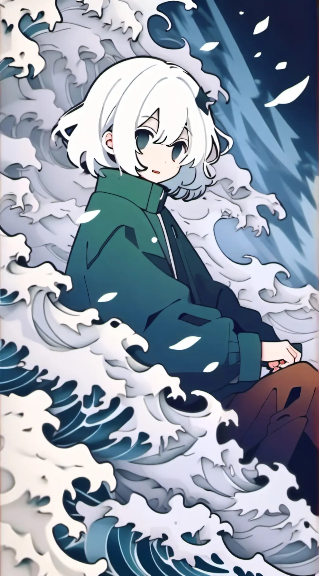 ai character: miss huroko x myoc background