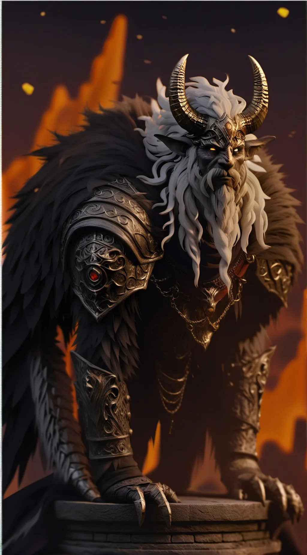 ai character: deth  background