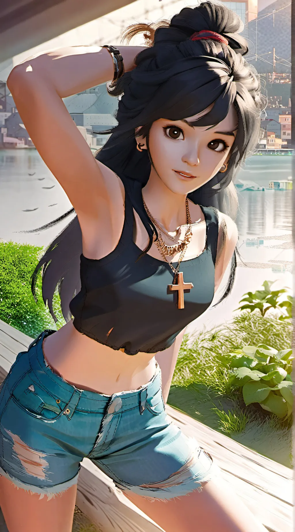 ai character: •Lily▪︎ background