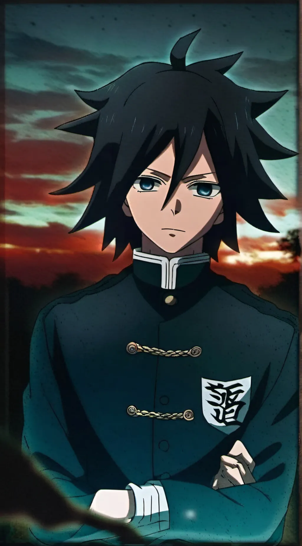 ai character: Giyu tomioka background