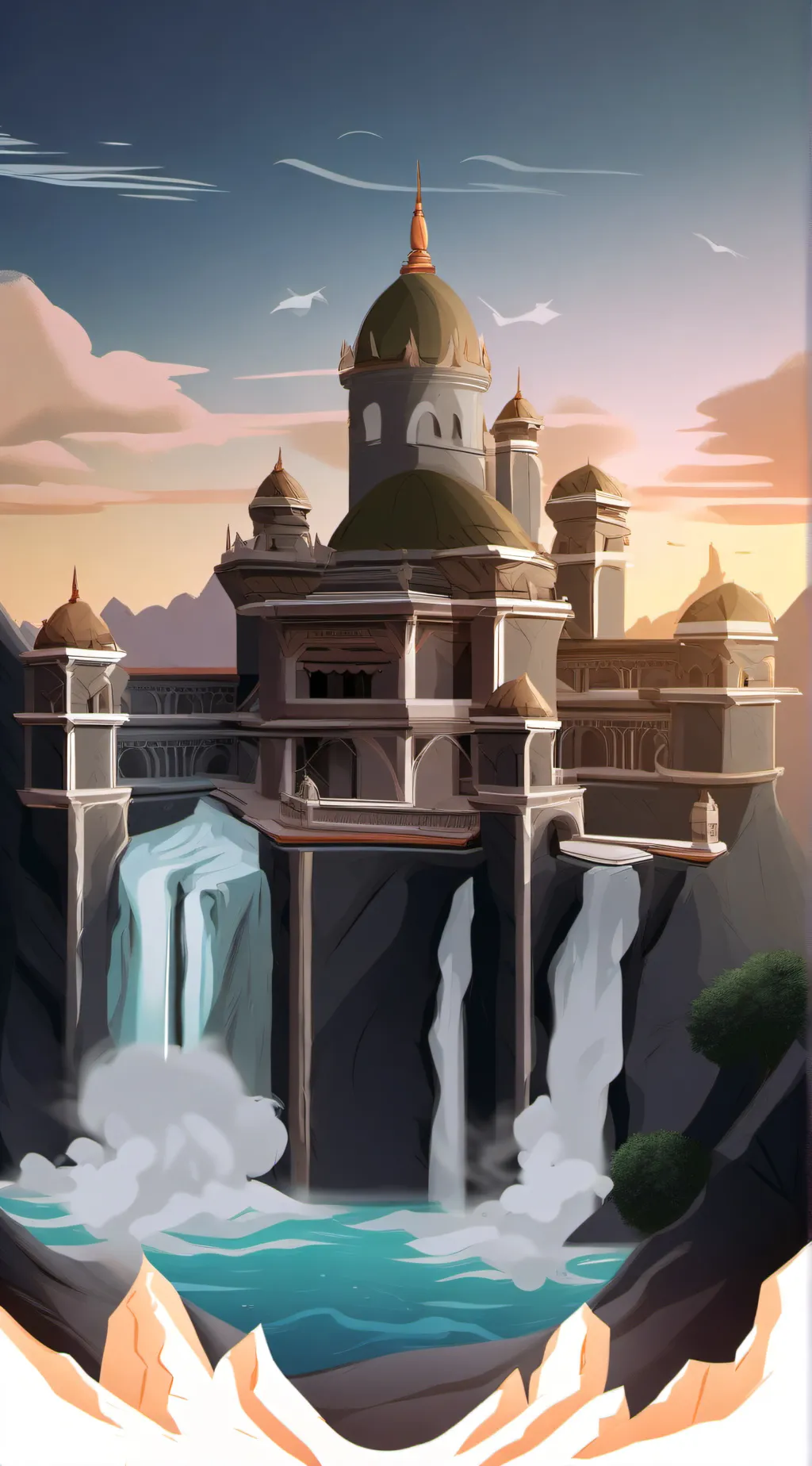 ai character: Royals palace background