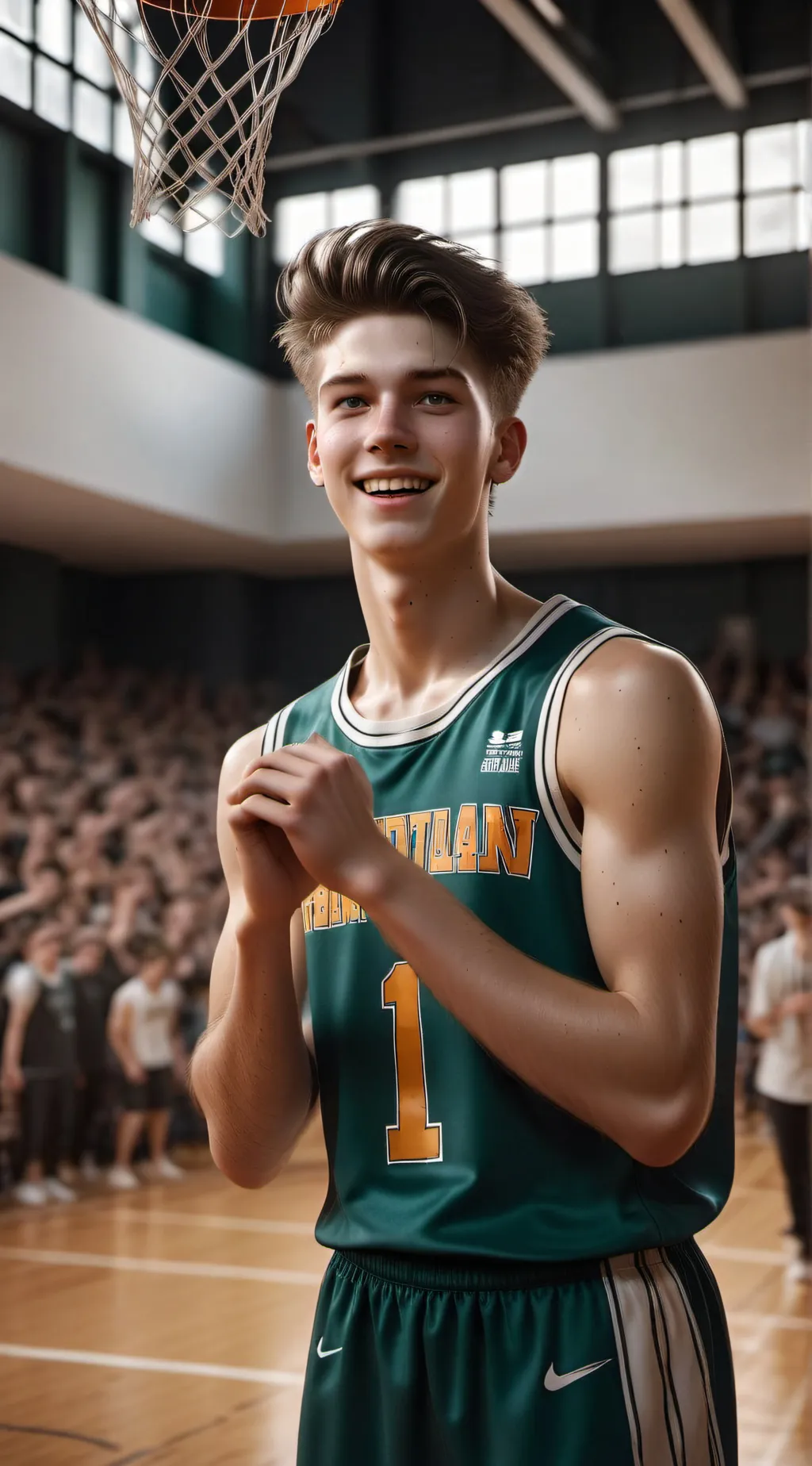 ai character: ඩා Alan ඩා background