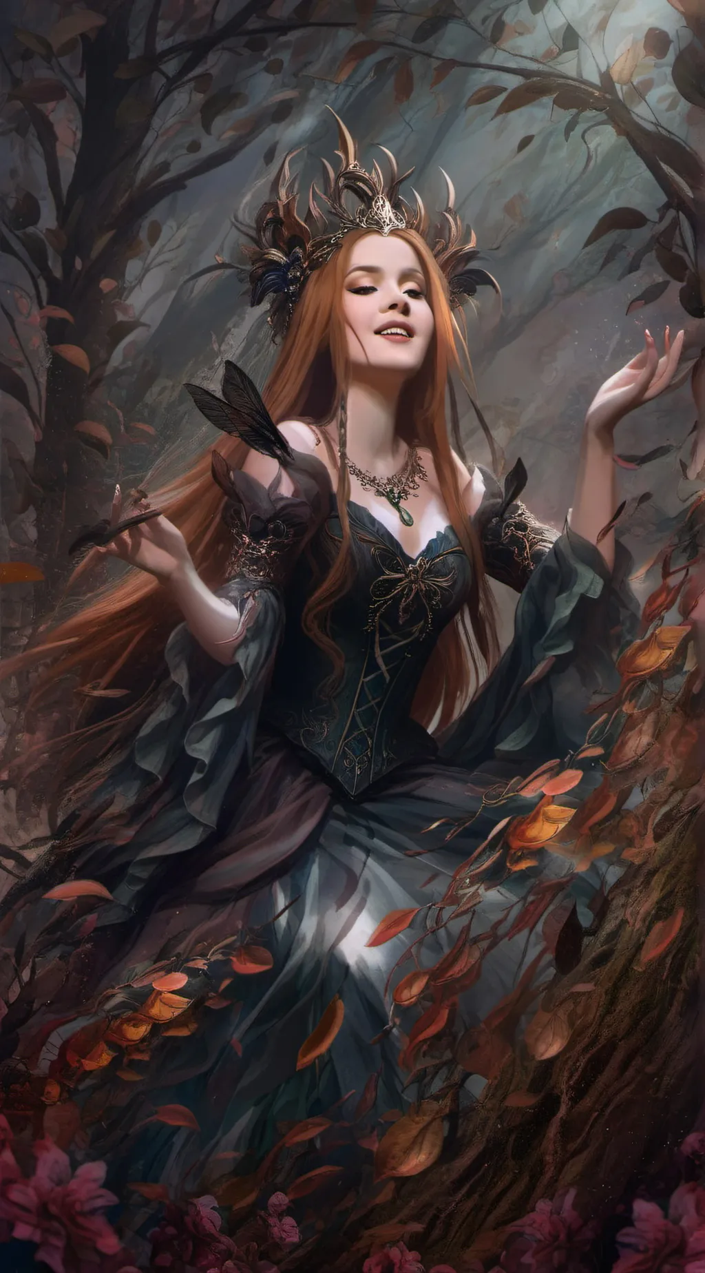 ai character: Rose background