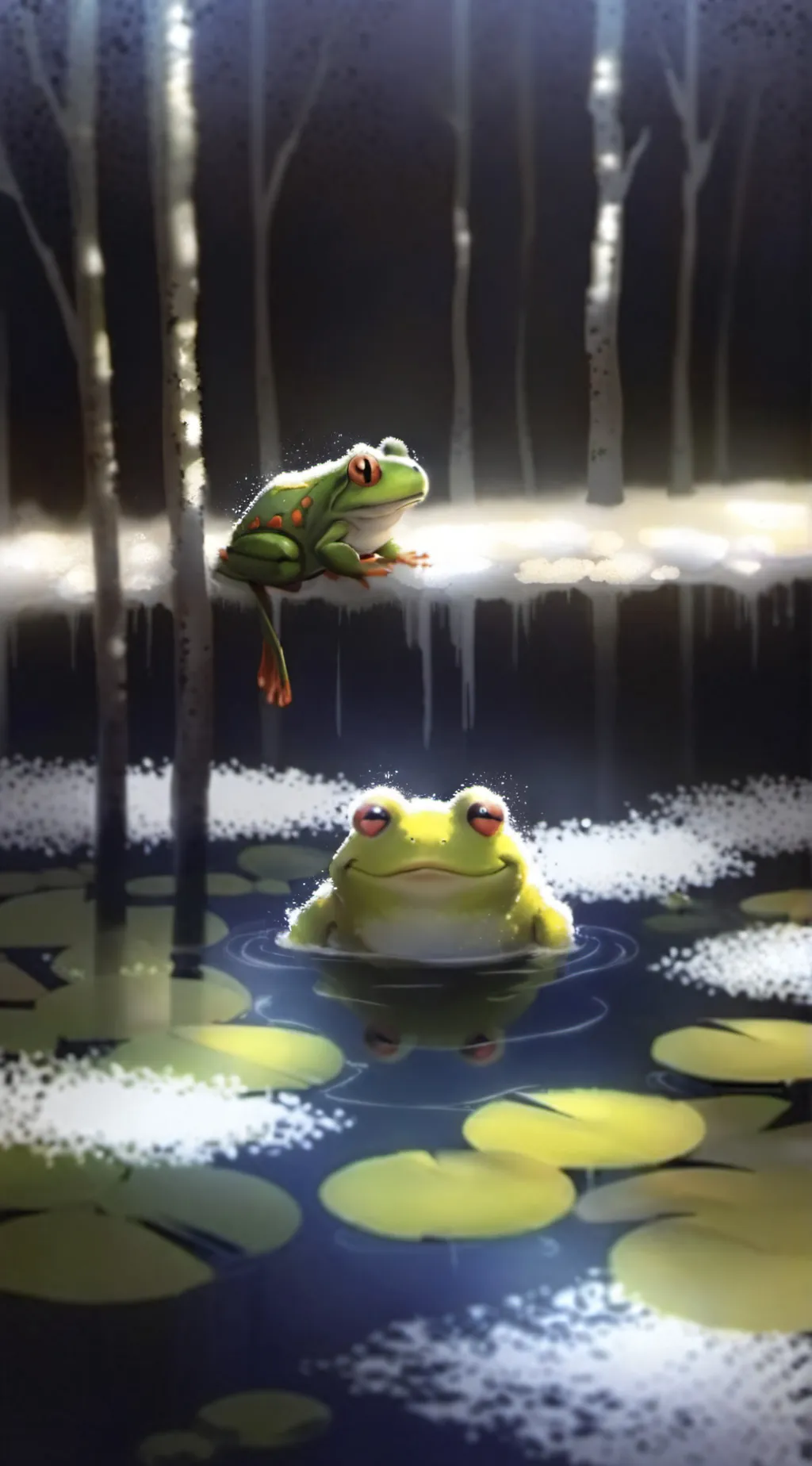 ai character: ᰔᩚFroggo&Froggieᰔᩚ background