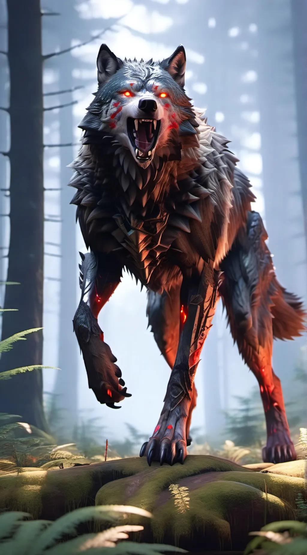 ai character: Denevier bloodfang background