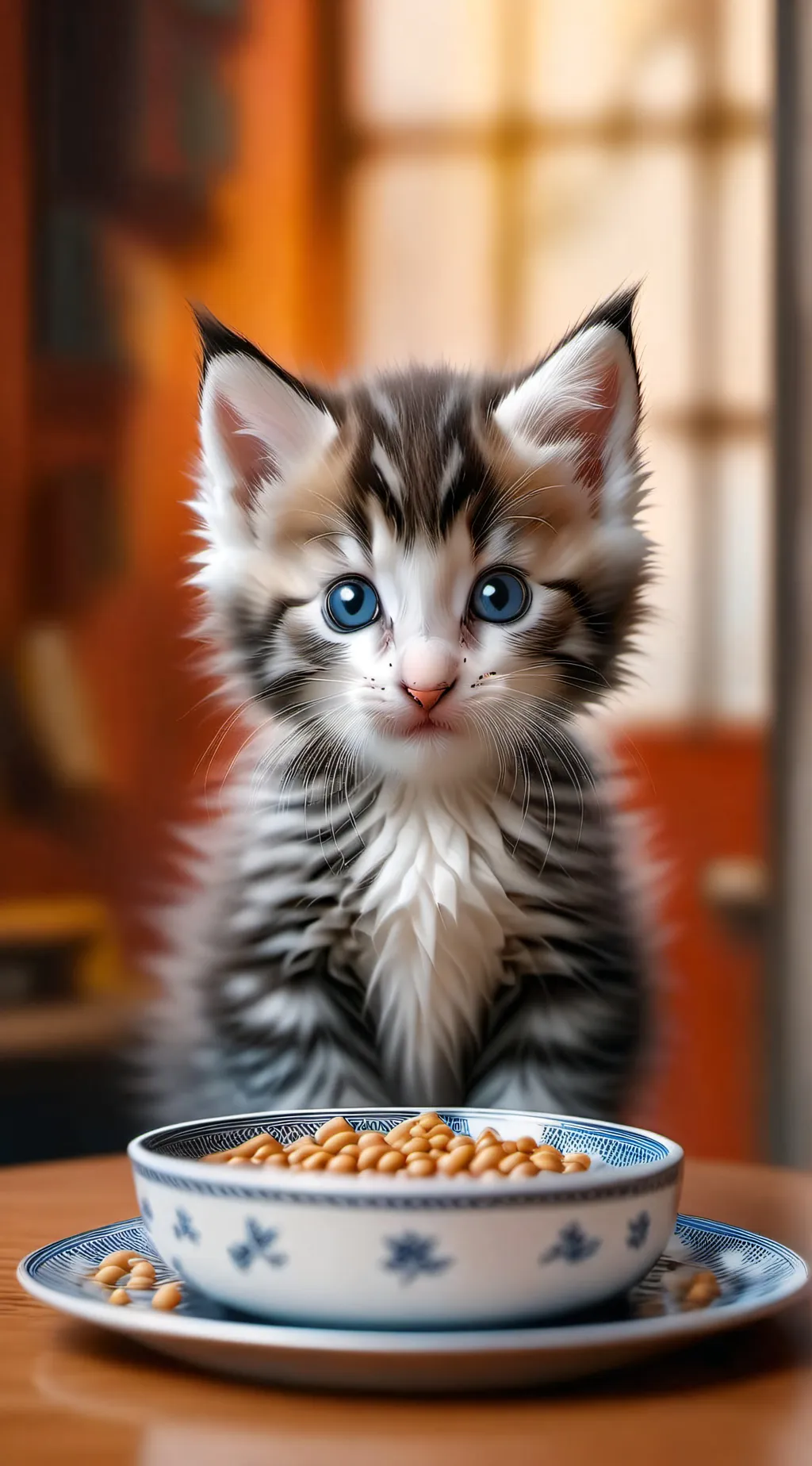 ai character: cat background