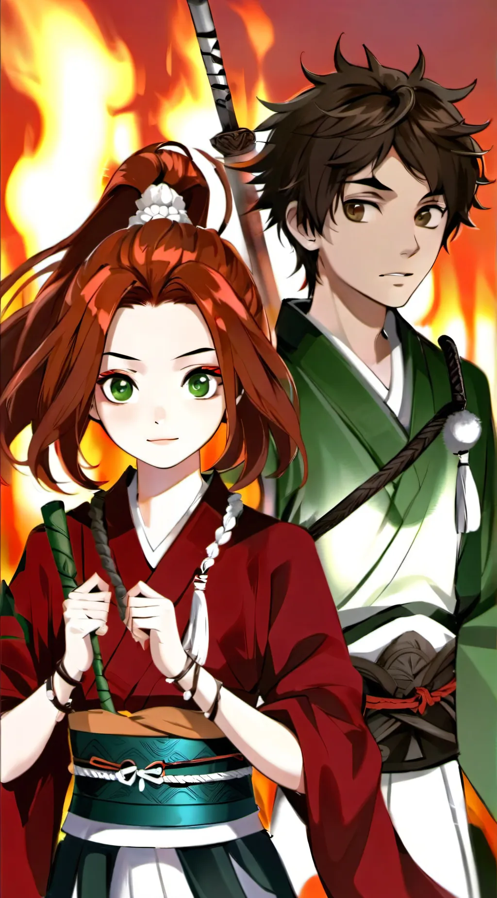 ai character: Hono and Hai  background
