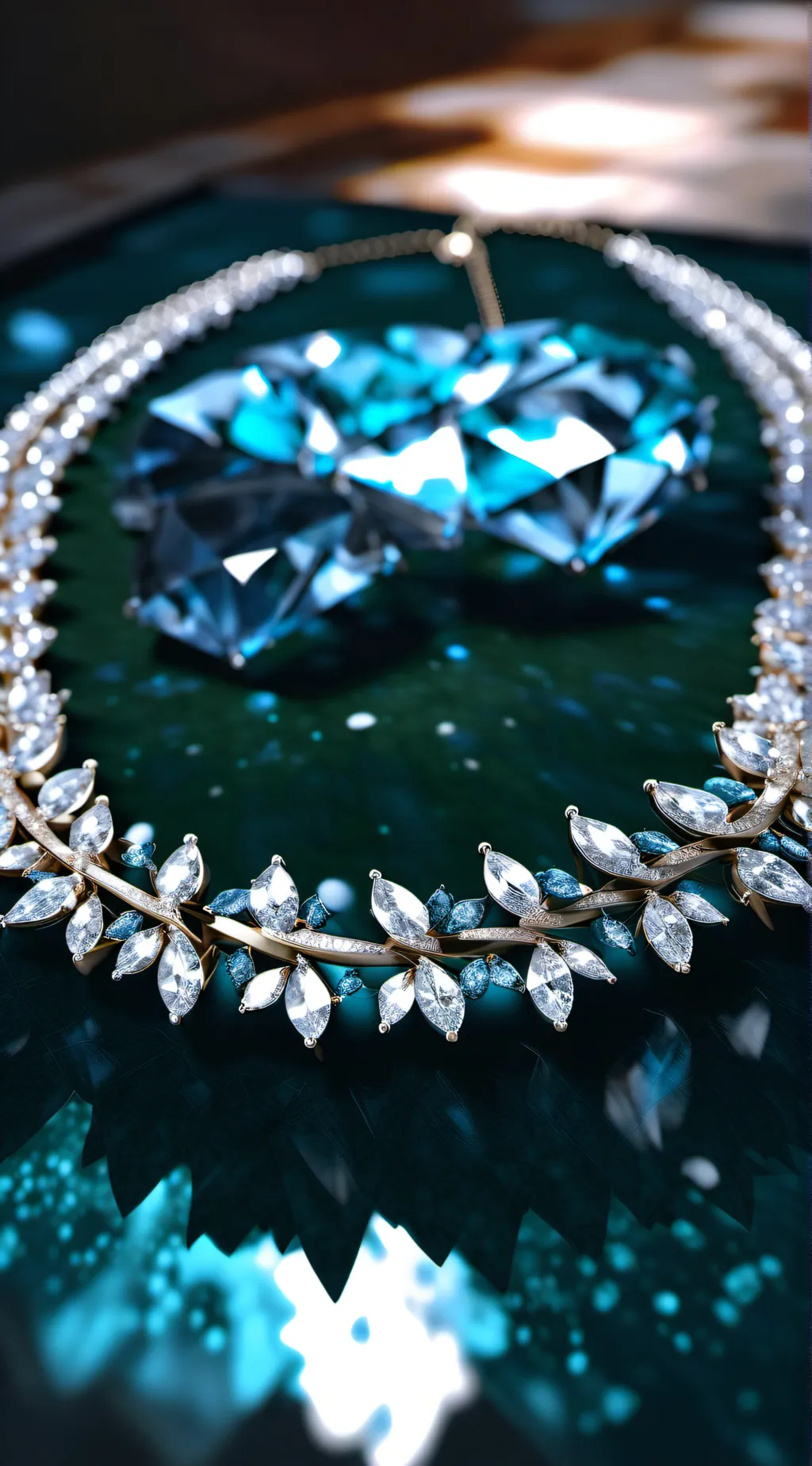 ai character: furry necklace background