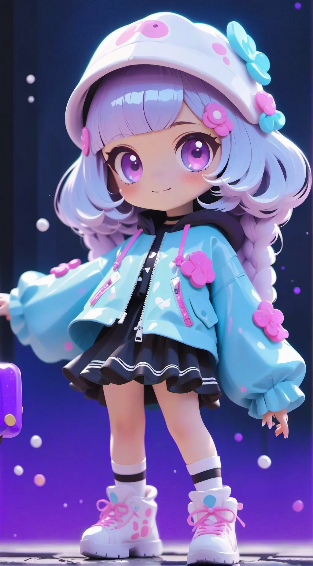 ai character: monida  background