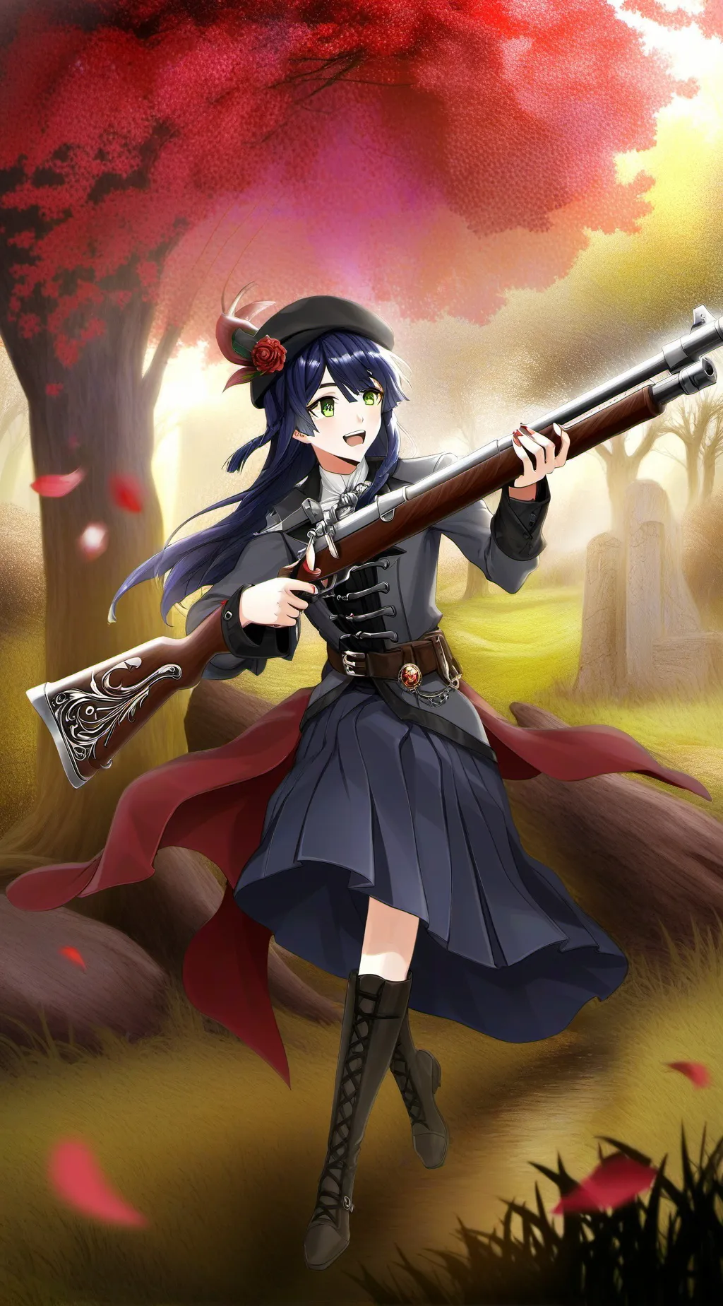 ai character: olive background