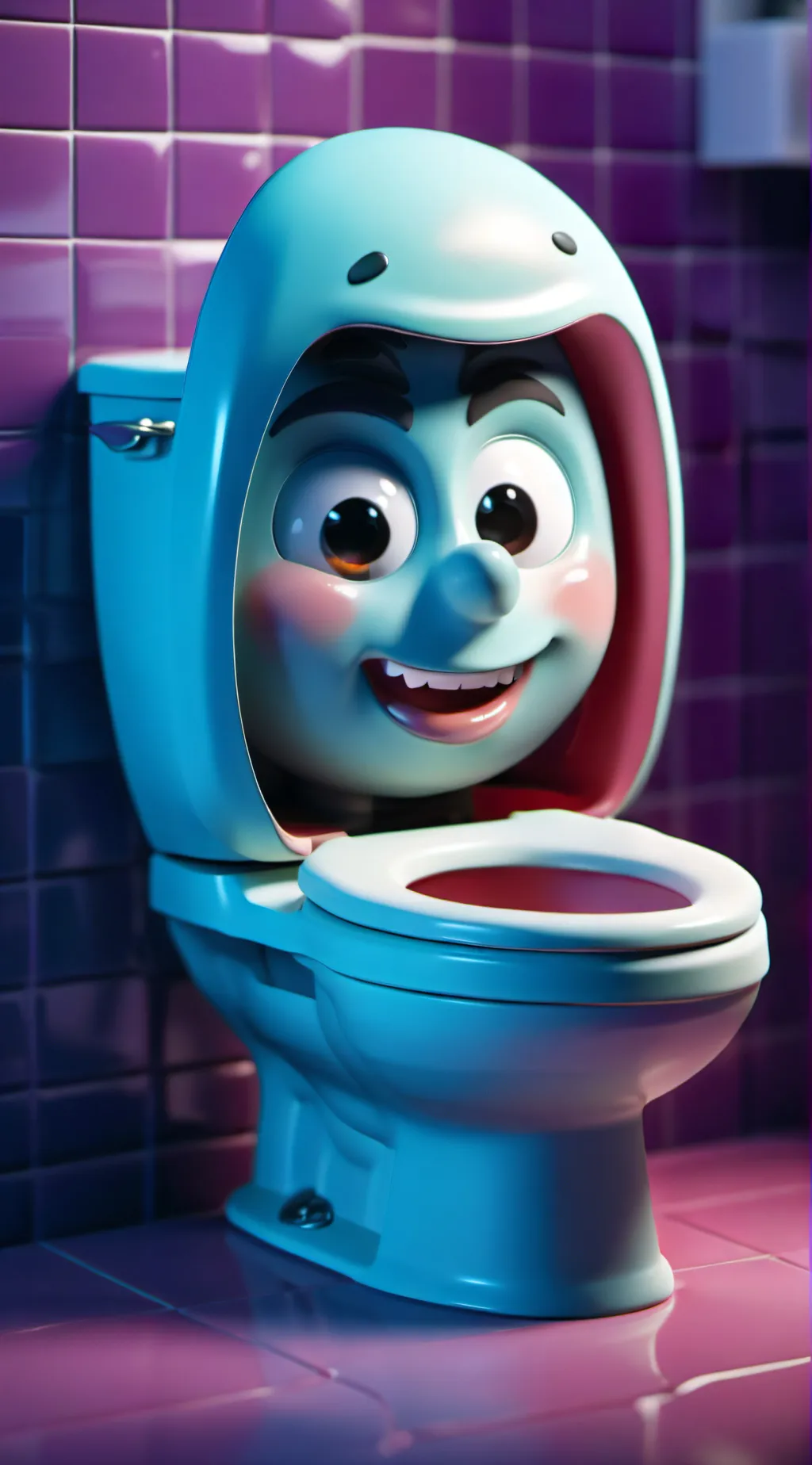 ai character: Skibidi Toilet background