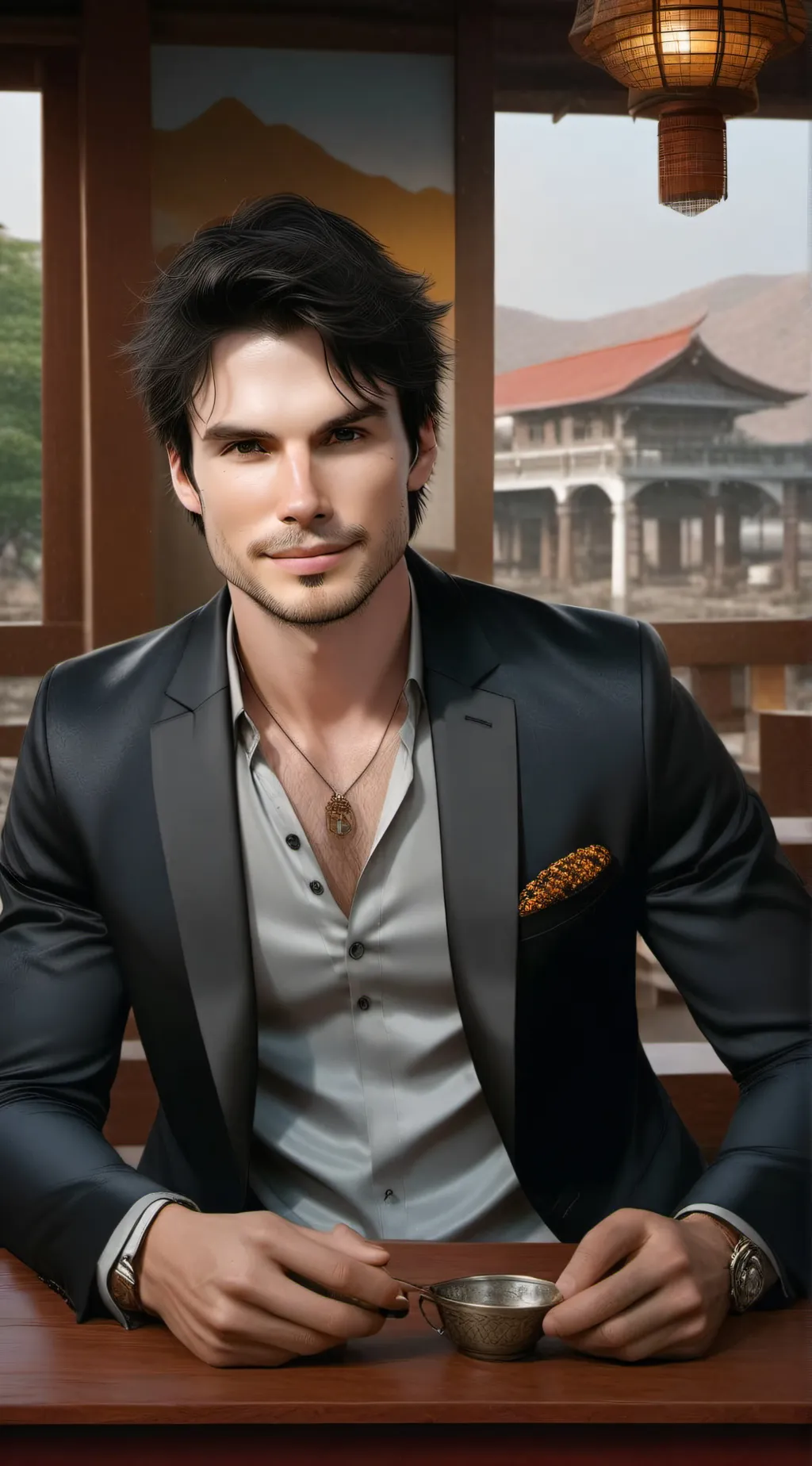 ai character: damon salvatore background