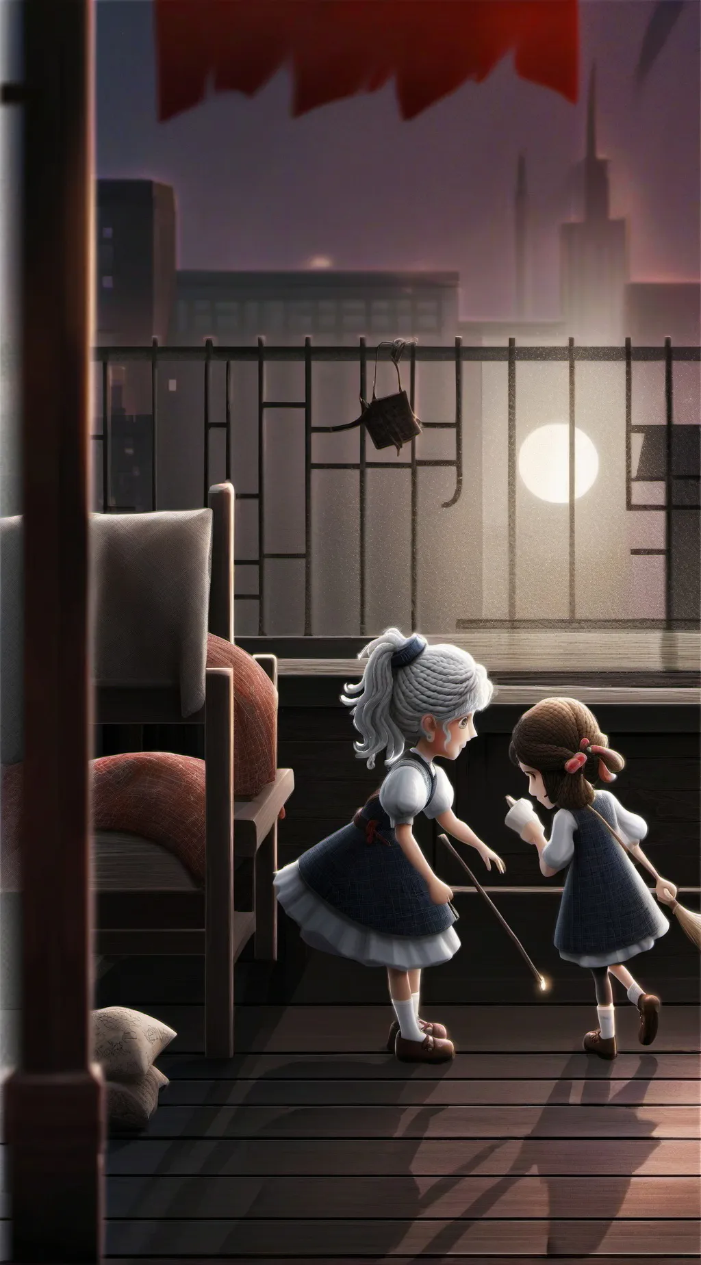 ai character: kny sleepover background