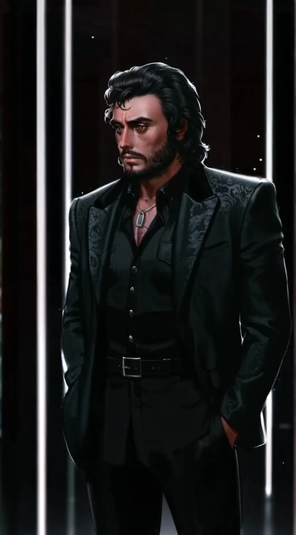 ai character: Ian Mcshane background