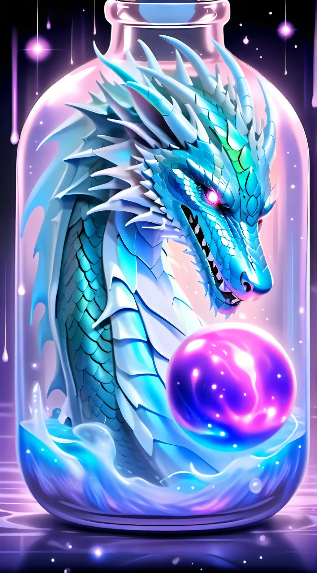 ai character: dragon potion background