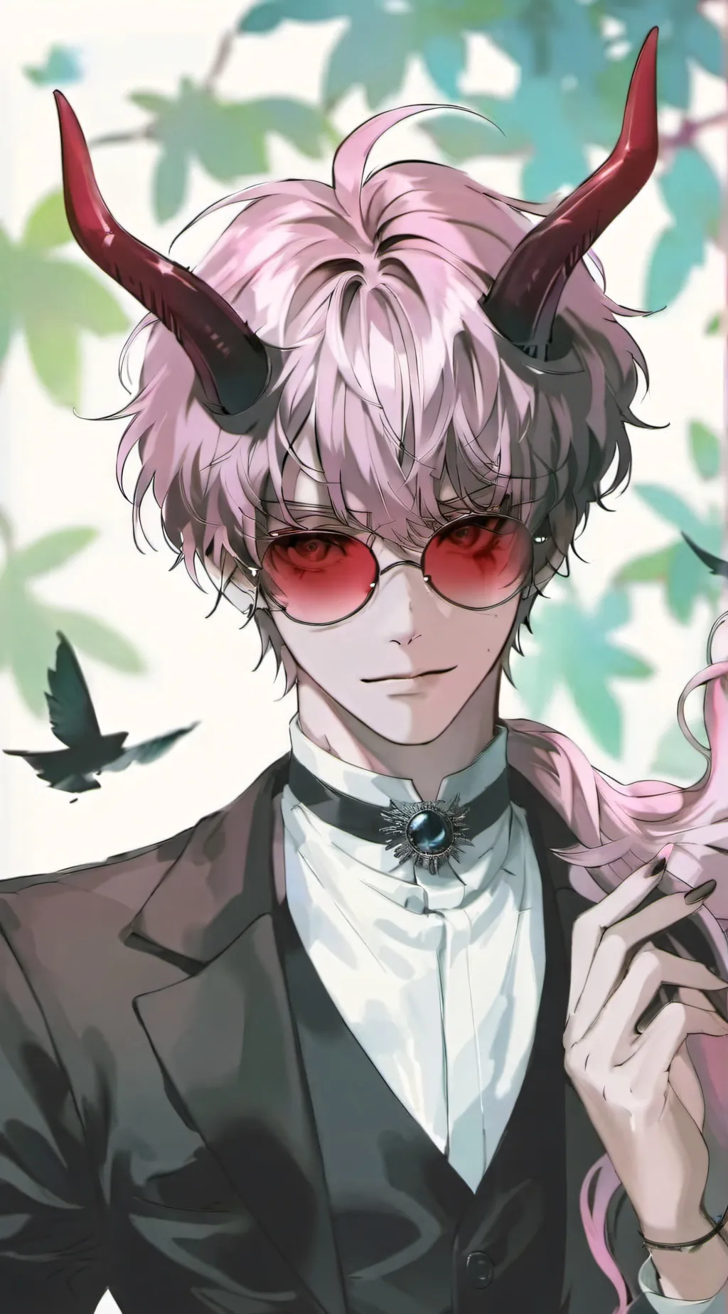 ai character: 🖤~ issac ~🖤 background