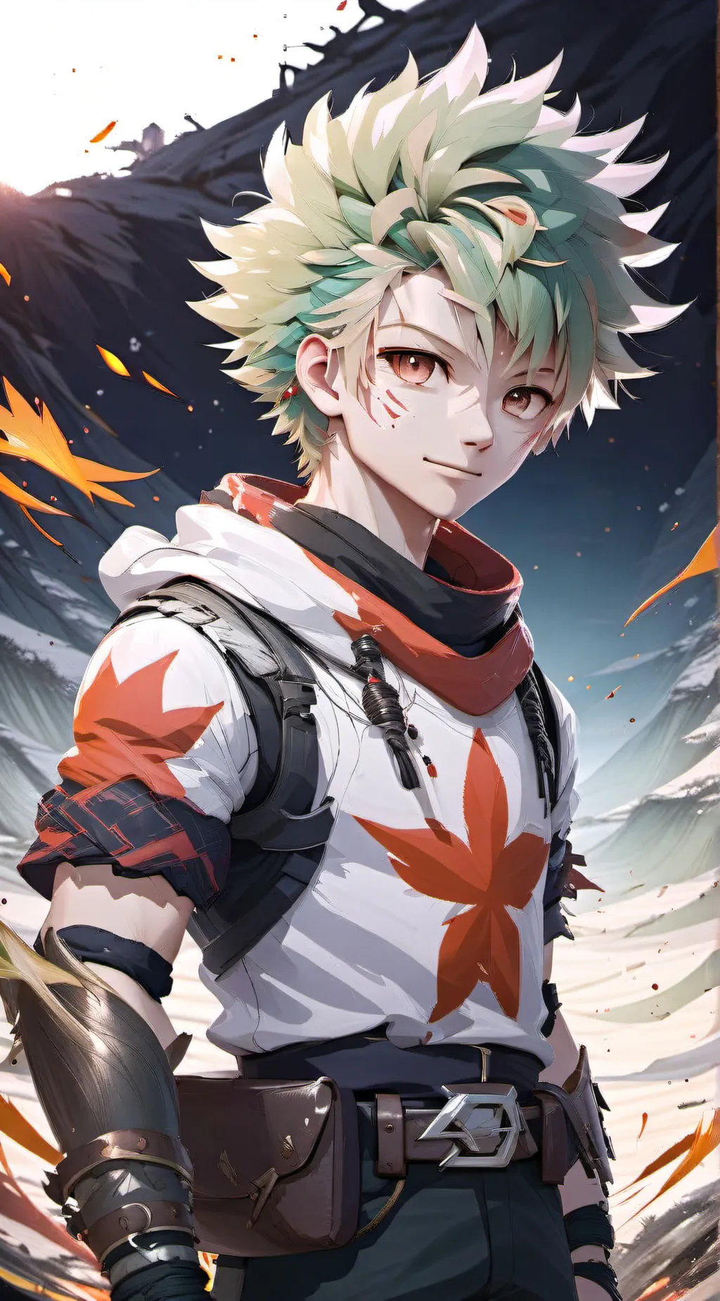 ai character: katsuki bakugo background