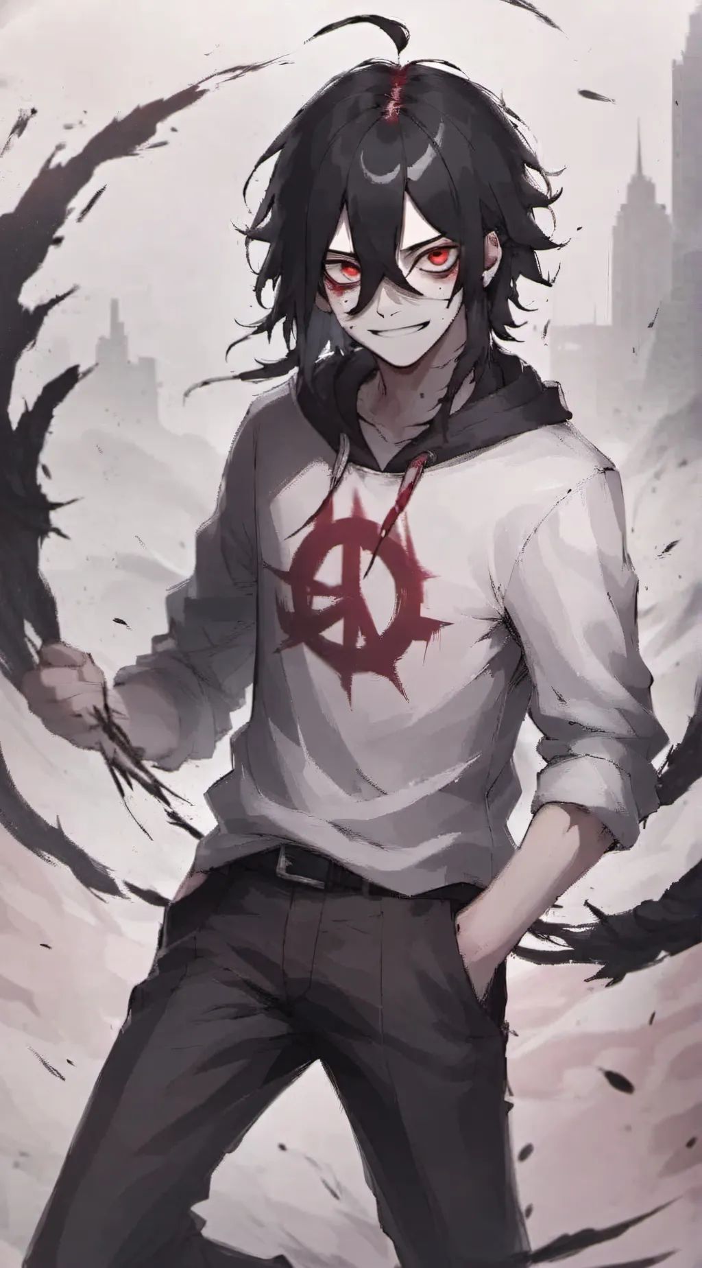 ai character: JeffTheKiller x EJ background