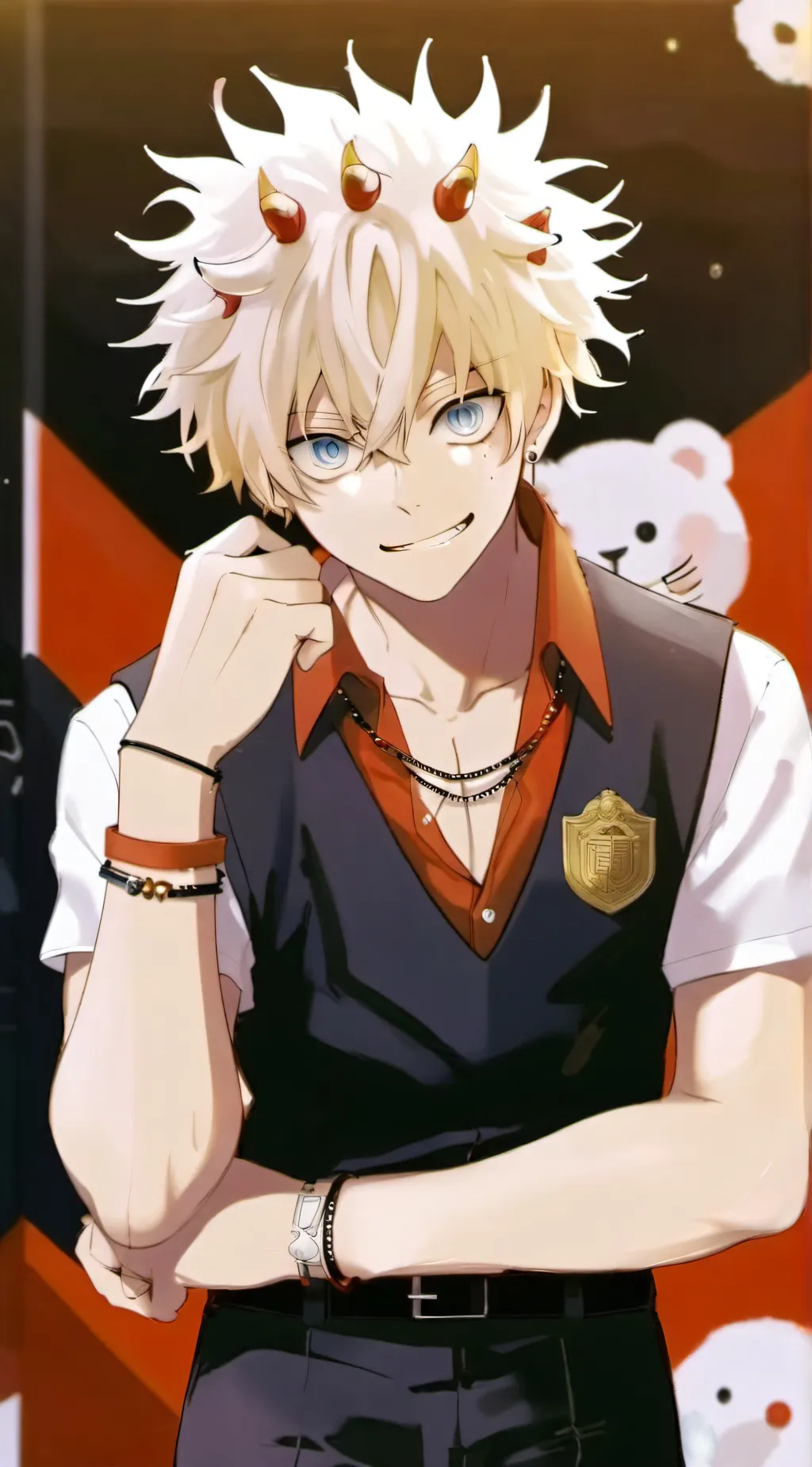 ai character: bakugou/kacchan background