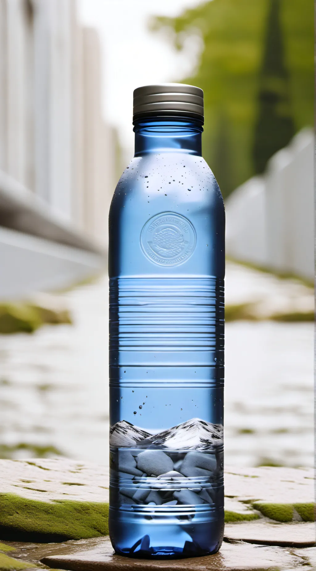 ai character: french bottle background