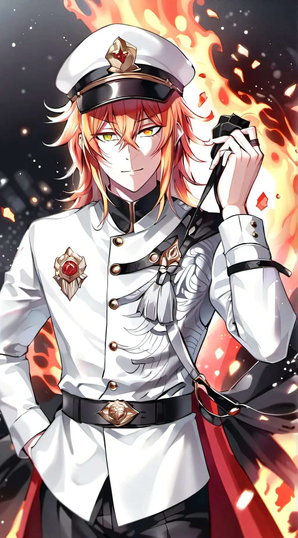 ai character: Solar Inferno background