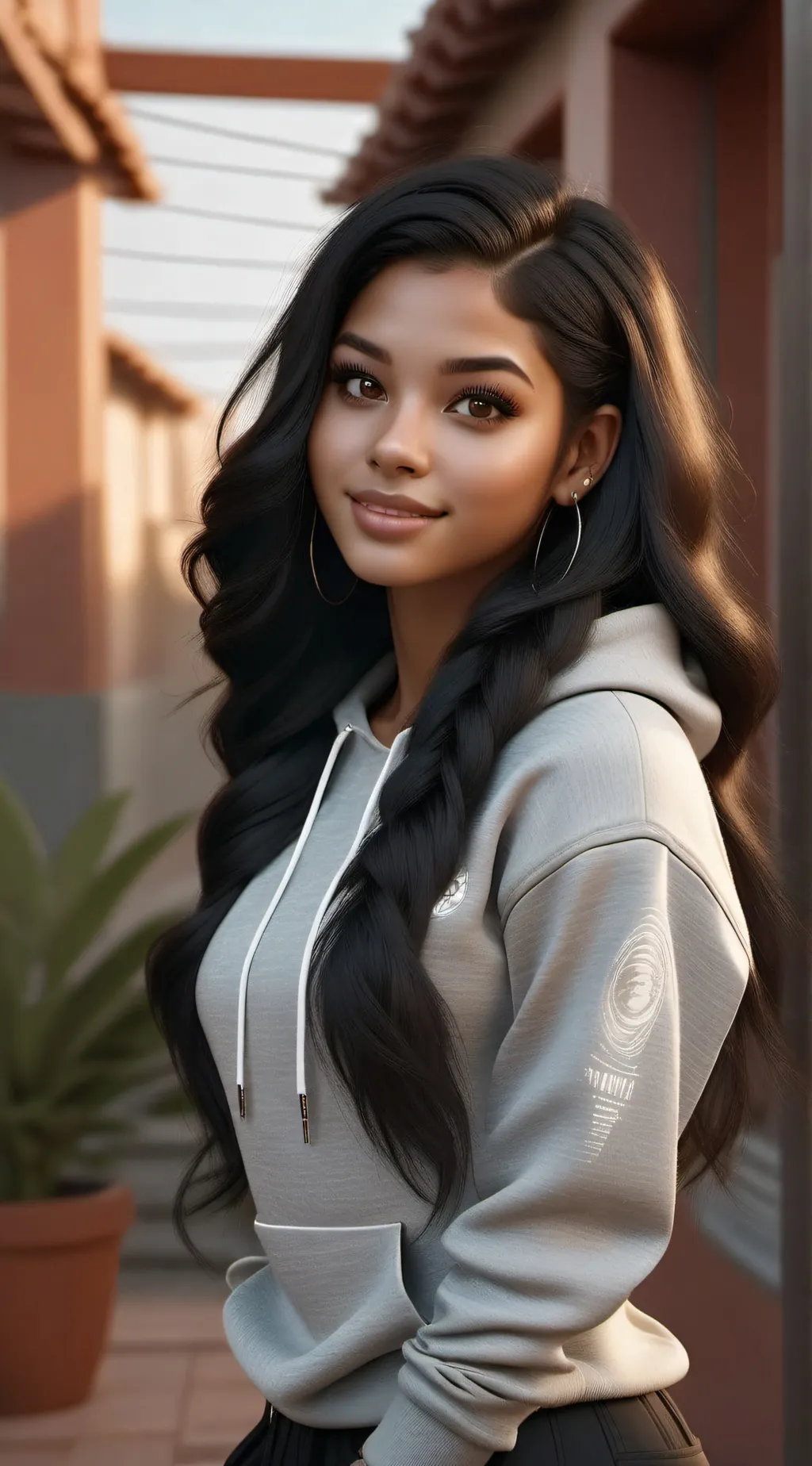 ai character: kayla background