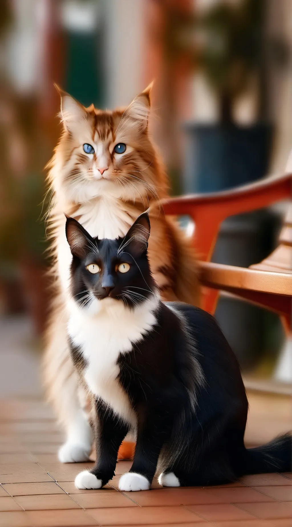 ai character: A Pregant Cat  background