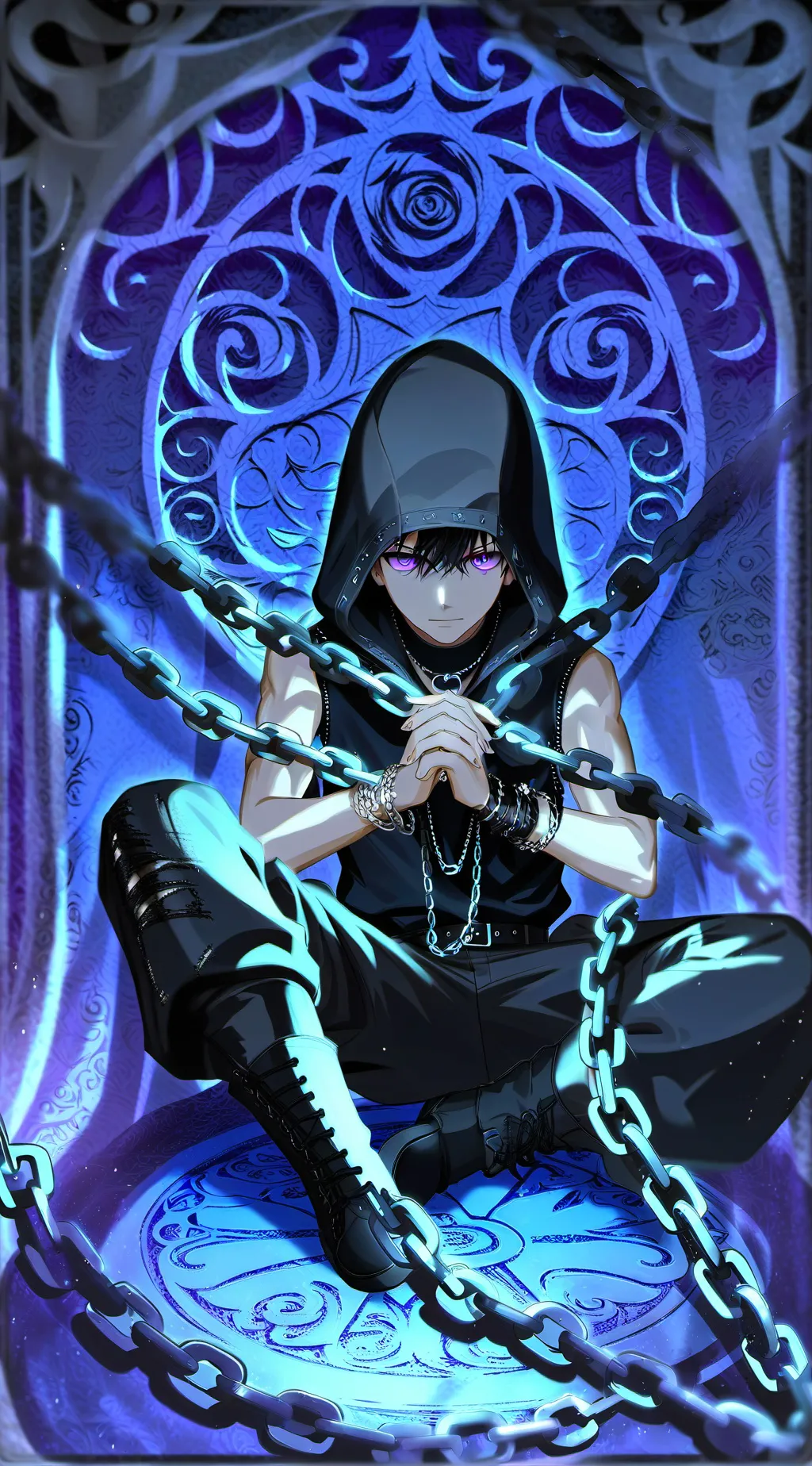 ai character: shadow (Noah)  background