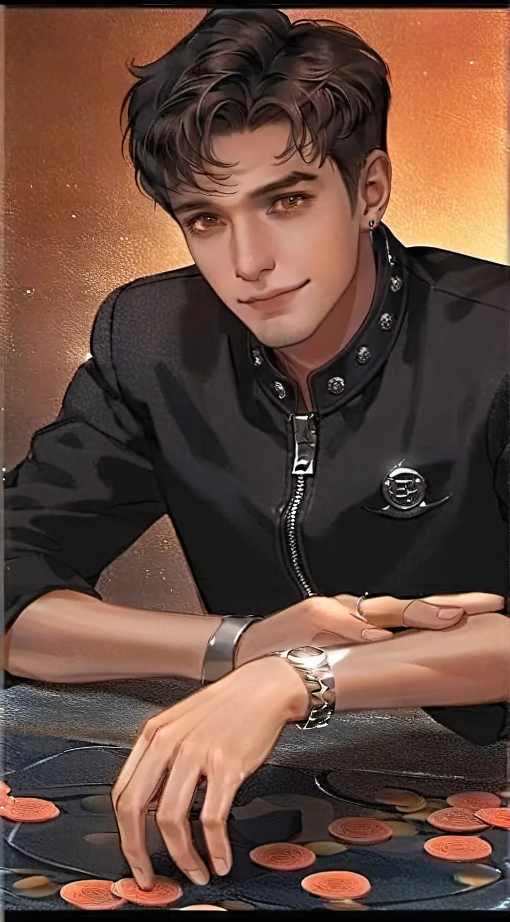 ai character: Mattheo riddle background