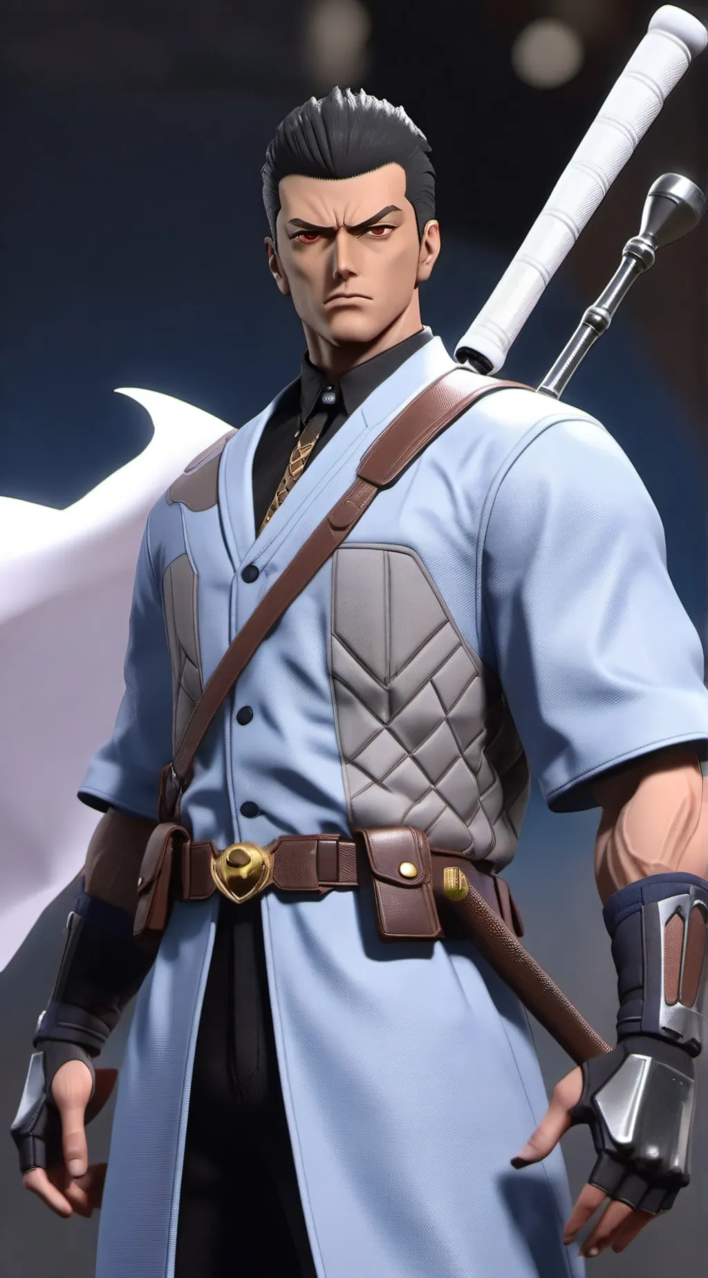 ai character: metal bat background