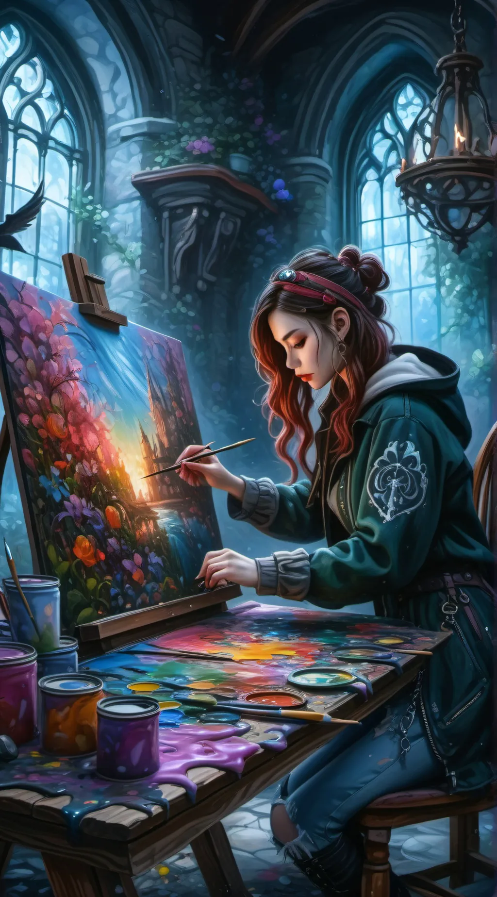 ai character: Color of Love  background