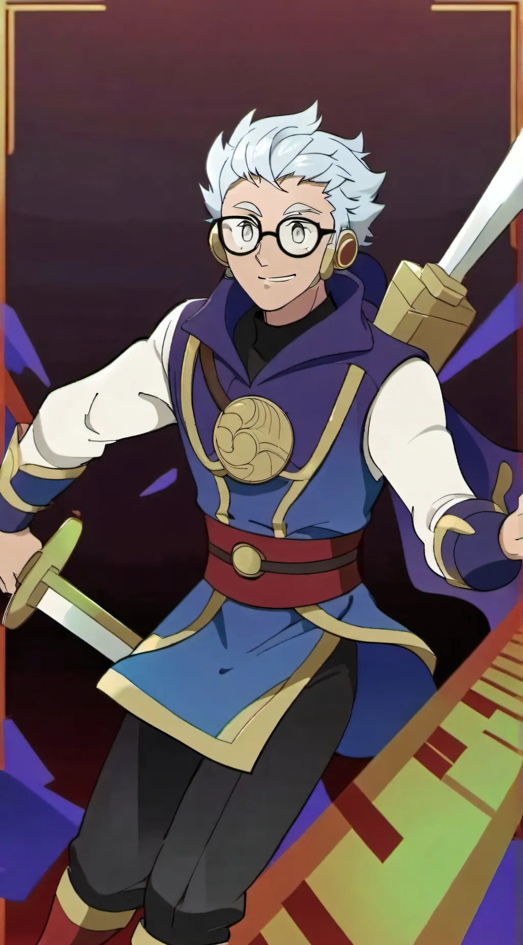 ai character: Raine wispers  background