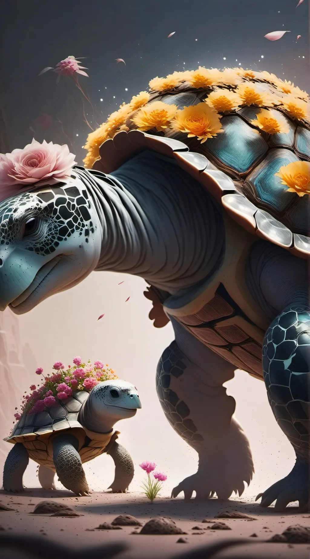 ai character: Tmnt Daughters  background