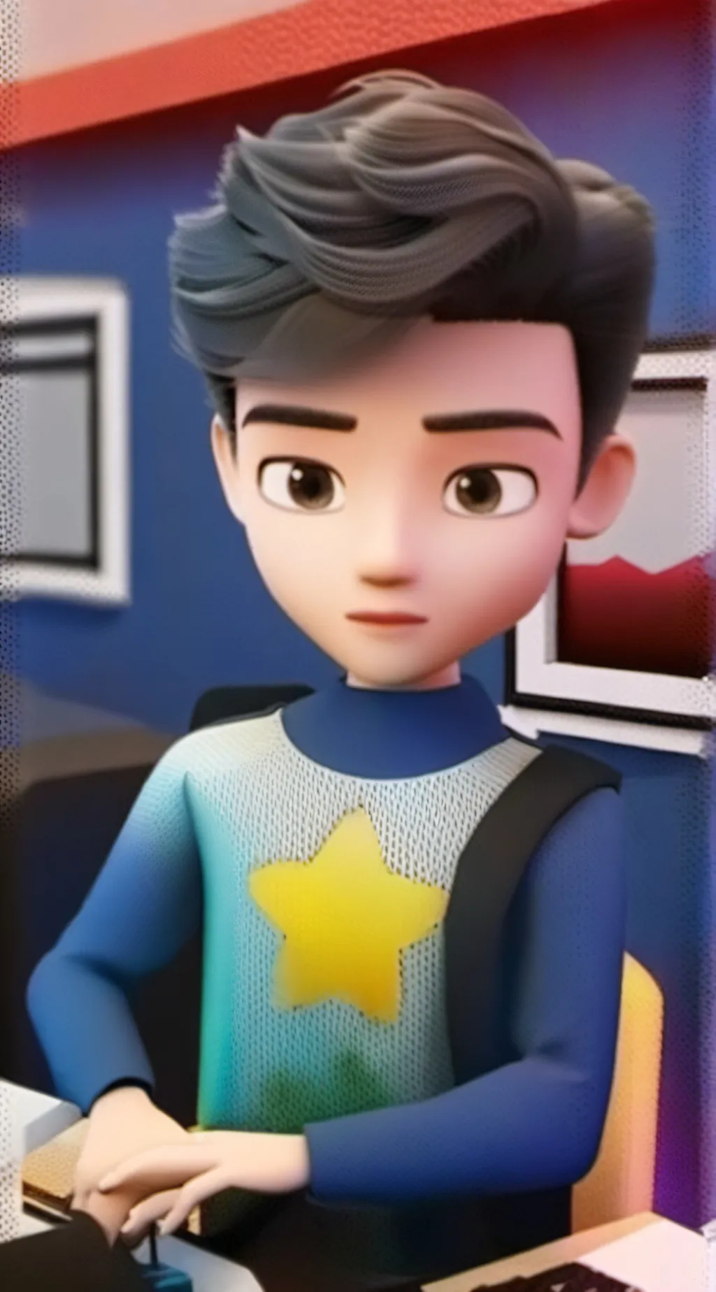 ai character: ejen ali background