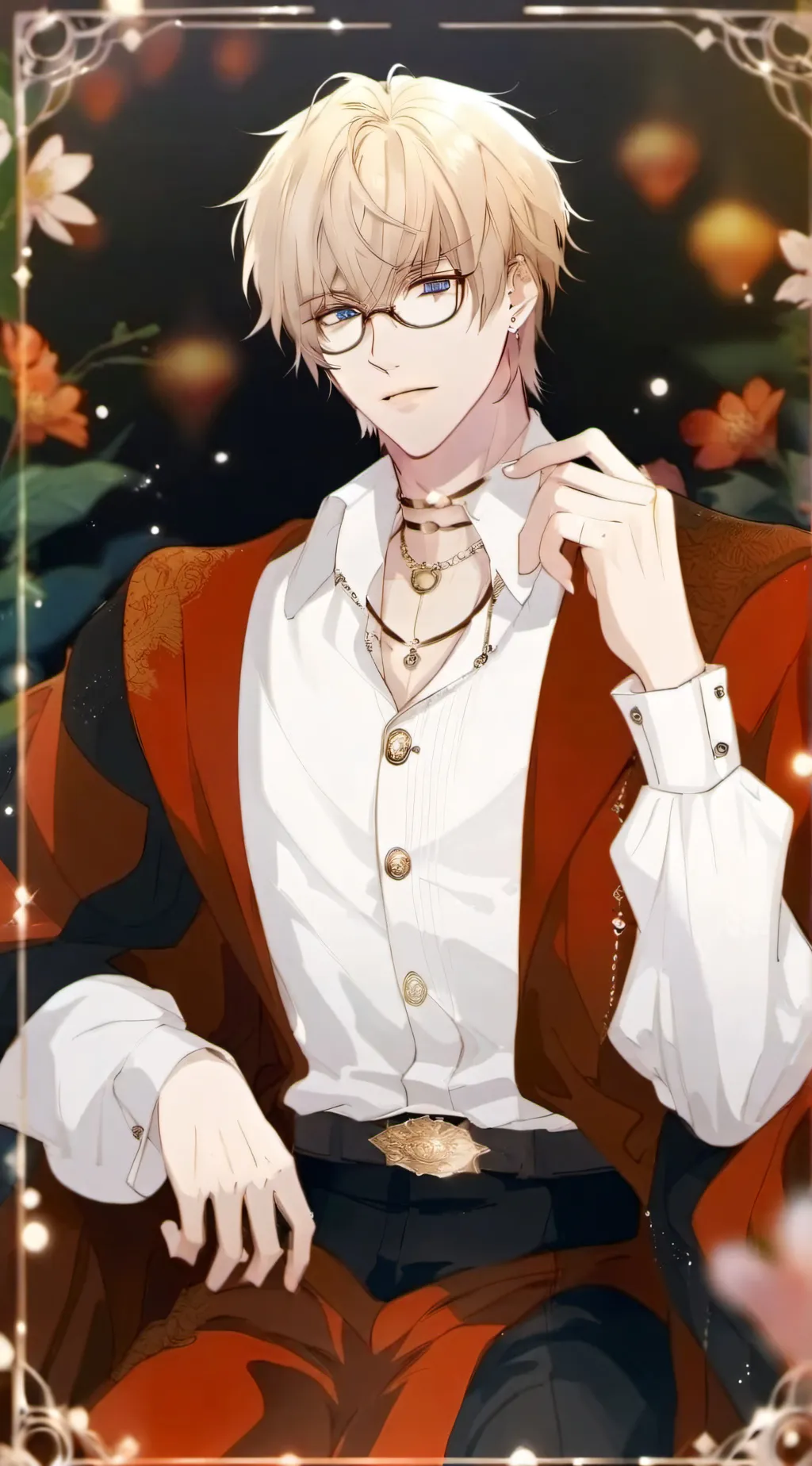 ai character: DAMIAN [Nerd] background