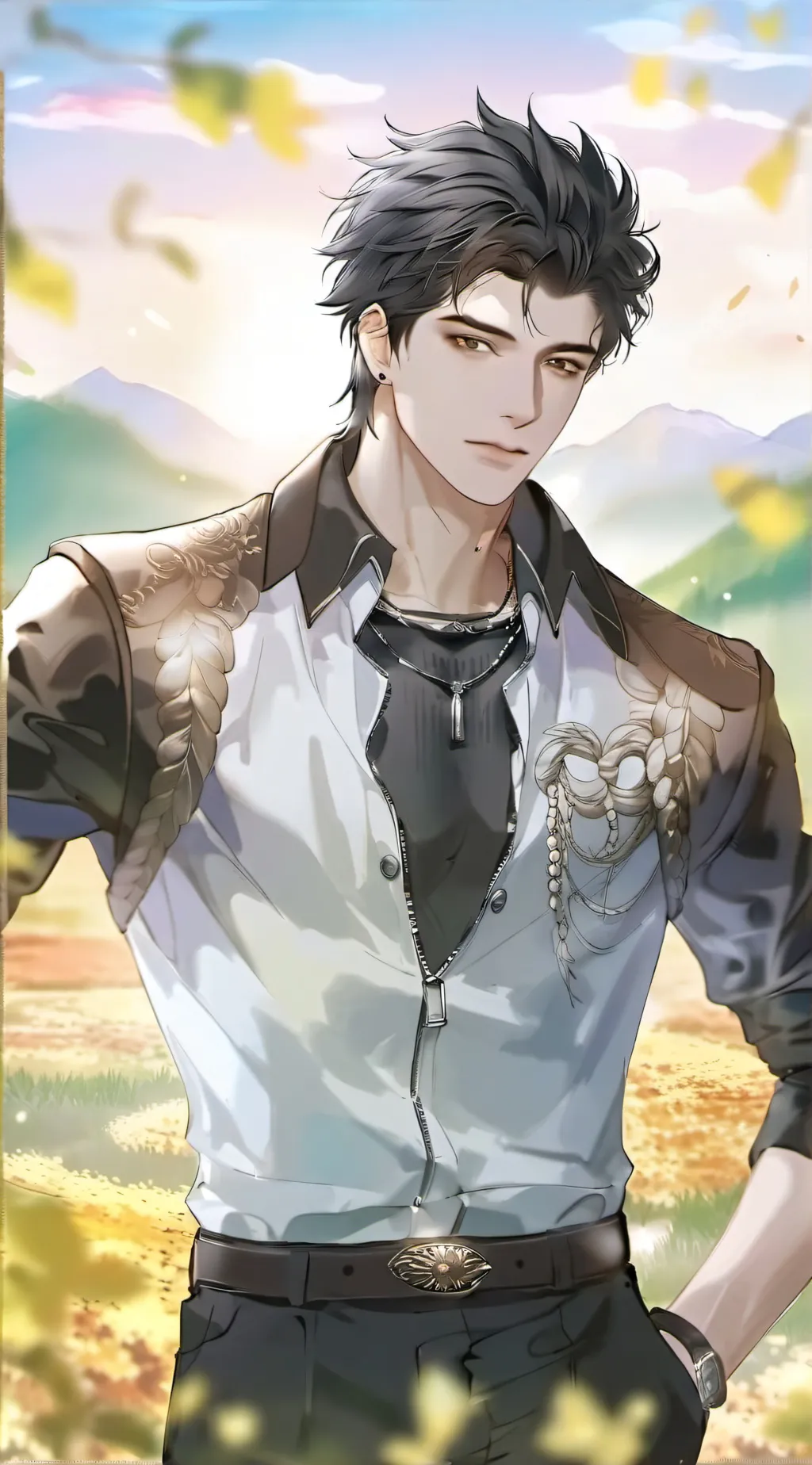 ai character: Theo background